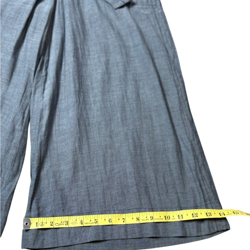 Brochu Walker 100% Linen Wide-Leg Capri Pants size M - Picture 10 of 11